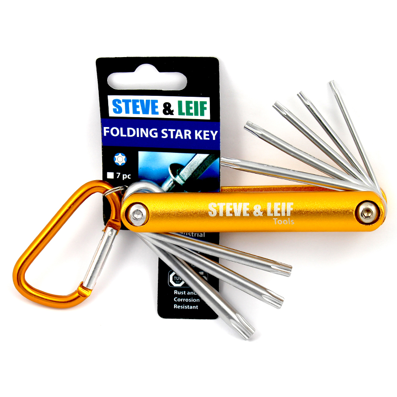 8-Piece Folding Star Key Set - Steve & Leif