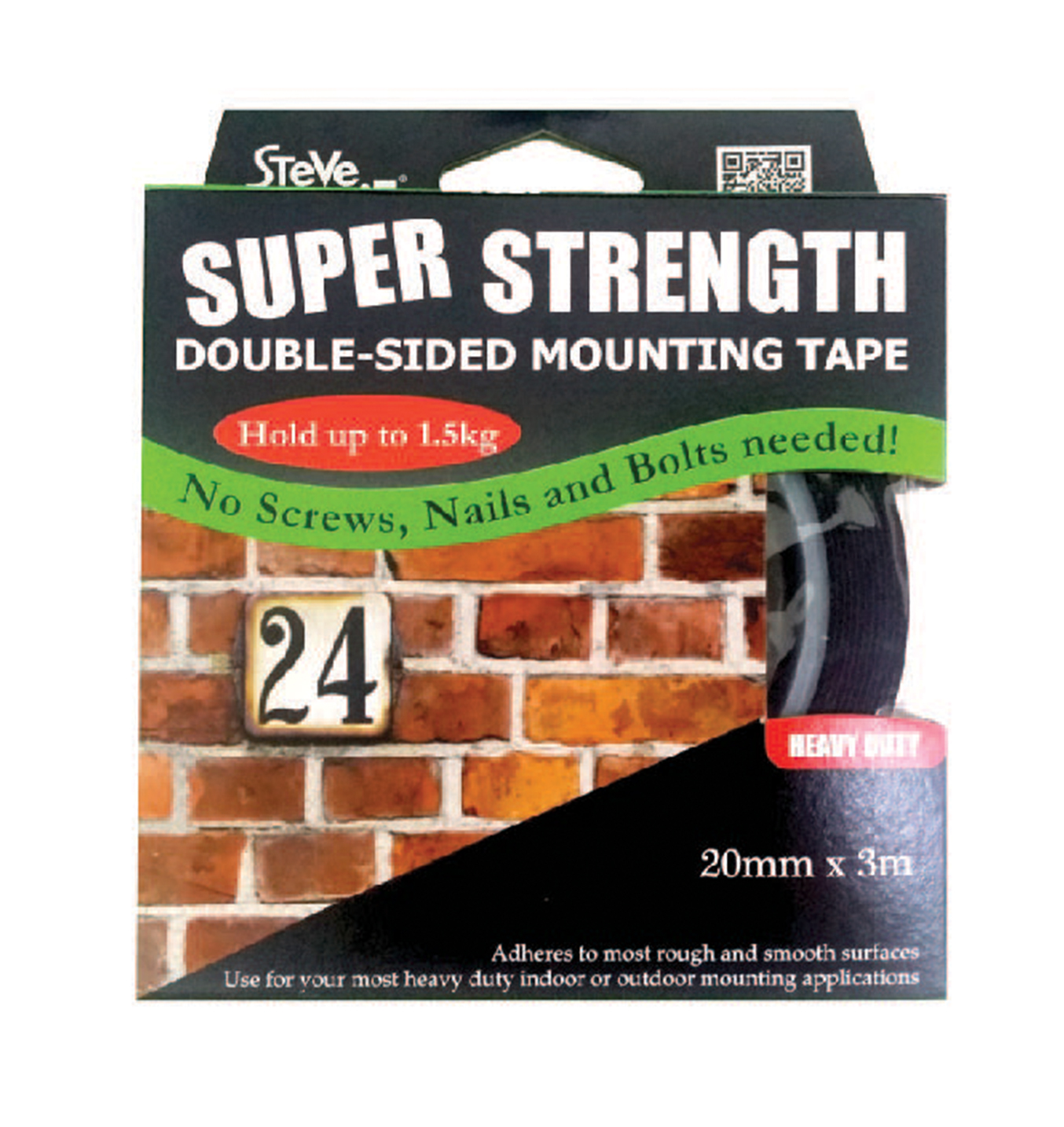 heavy duty double sided mounting tape