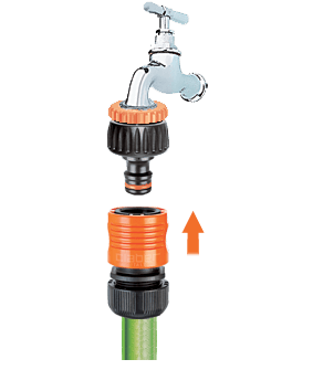 Claber 8591 3/4 -1/2 Threaded Tap Connector - Steve & Leif